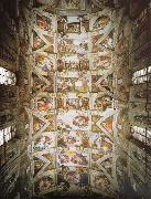 michelangelo, plfond of the Sixtijnse chapel Rome Vatican